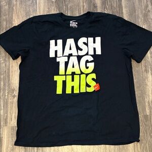 Nike Black Tee with Bold Graphic